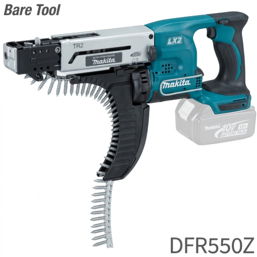 Picture of Makita 18V LXT Li-Ion Cordless 4,000 RPM 55 mm (2-3/16") Auto Feed Screwdriver, DFR550Z