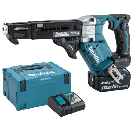 Picture of Makita Cordless Auto Feed Screwdriver with Silent Clutch, DFR551RTJ